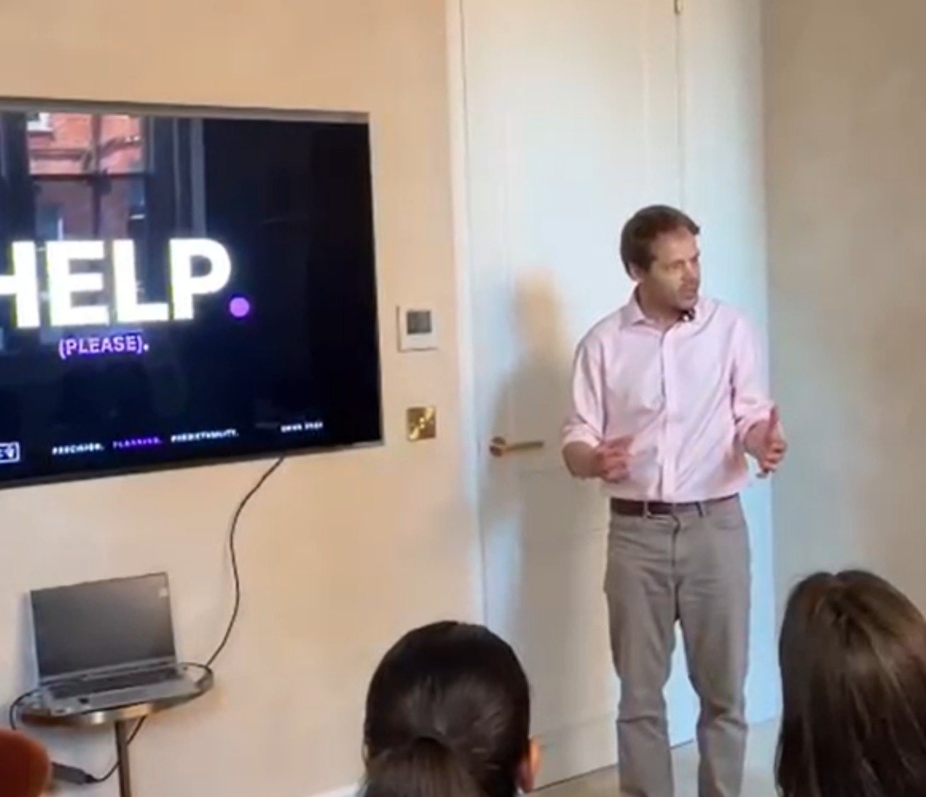 Dr John Barclay presenting at an endodontic and tooth wear course for GDPs